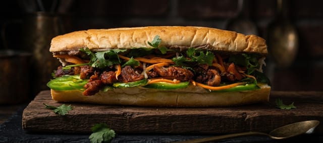 Lemongrass Pork Banh Mi.