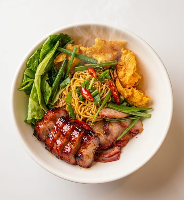 Dry Noodles with Charsiu.