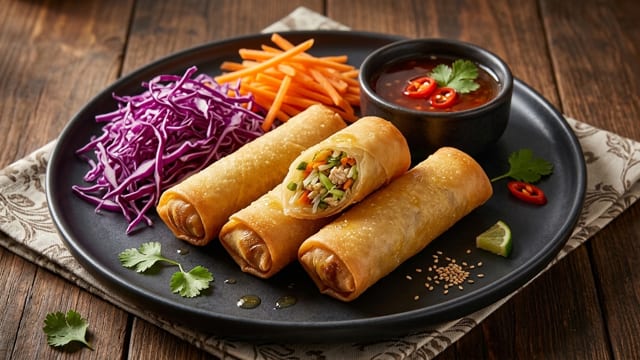 Crispy Spring Rolls.